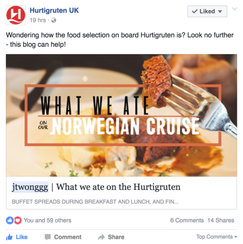 Hurtigruten share post